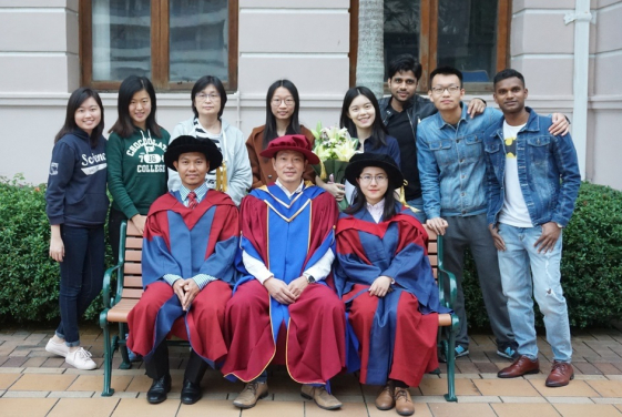 Professor Billy Chow (front row in the middle) and research team members